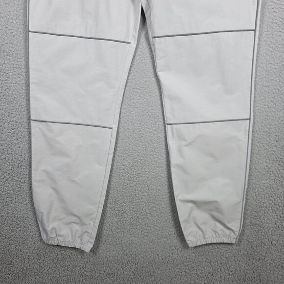 alo Track Sweat Pants Womens Size Large Silver Reflectors Tapered Leg Relaxed - Picture 3 of 12